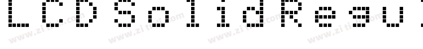 LCD Solid Regular字体转换